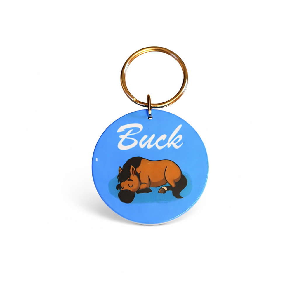 Personalised Keyring Polymer Round