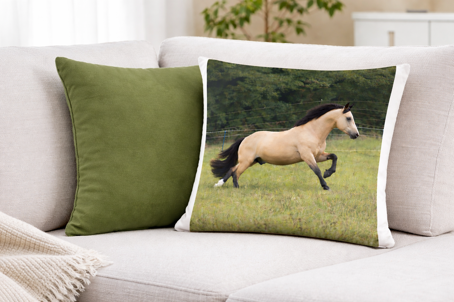 Personalised Velvet Cushion Cover 40x40cm