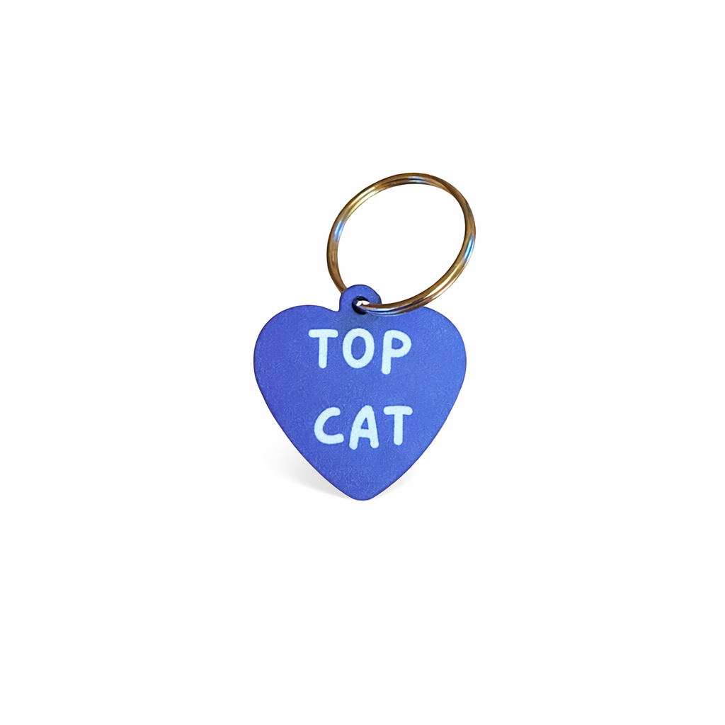 Personalised Small Rug/Tack Tag Polymer Heart