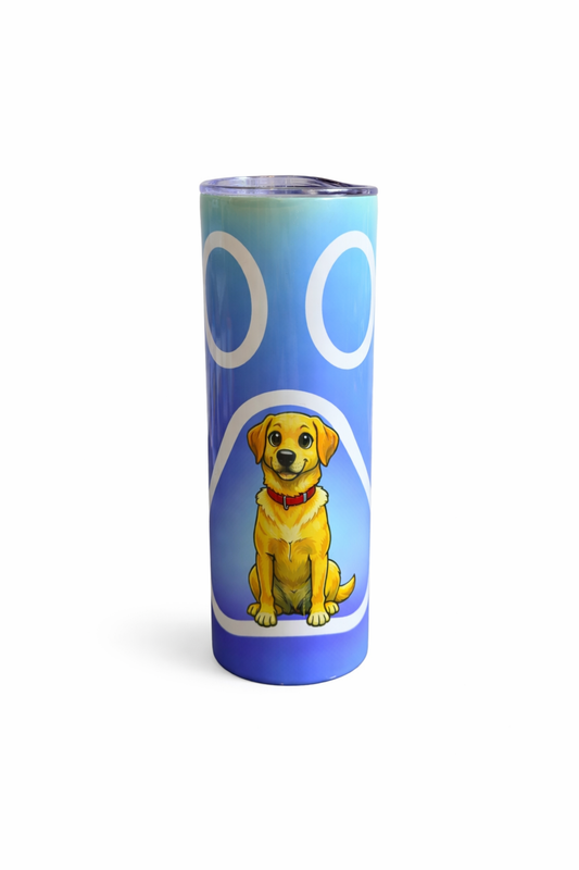 Sample 20oz Skinny Tumbler - Paw Print Dog