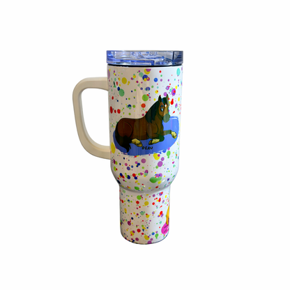 SECONDS - AVC Ponies Paint Splash 40oz Tumbler