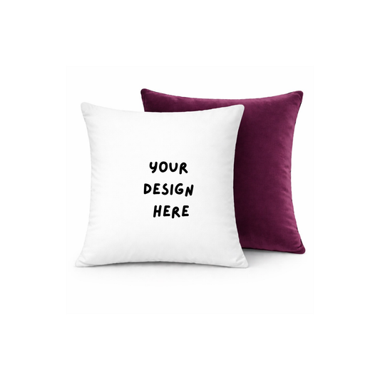 Personalised Velvet Cushion Cover 40x40cm
