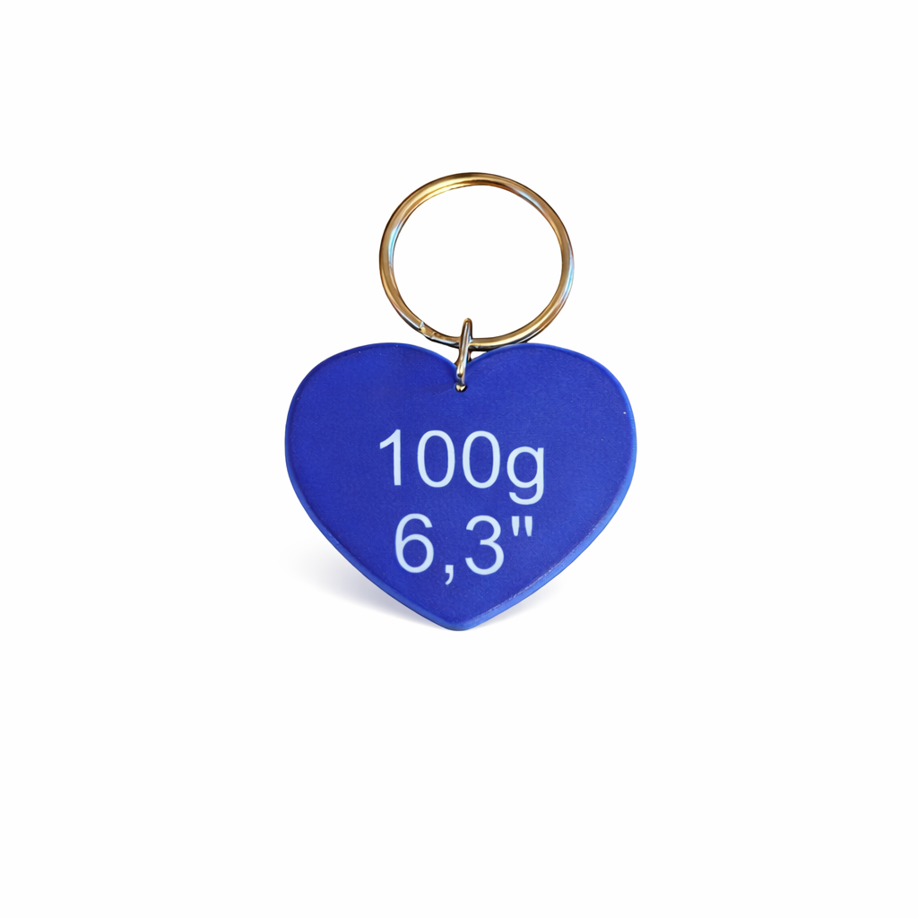 Personalised Large Rug/Tack Tag Polymer Heart
