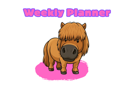 Personalised Weekly Planner