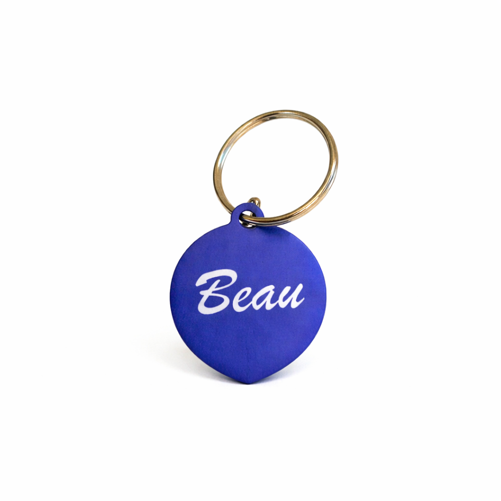 Personalised Small Rug/Tack Tag Polymer Round