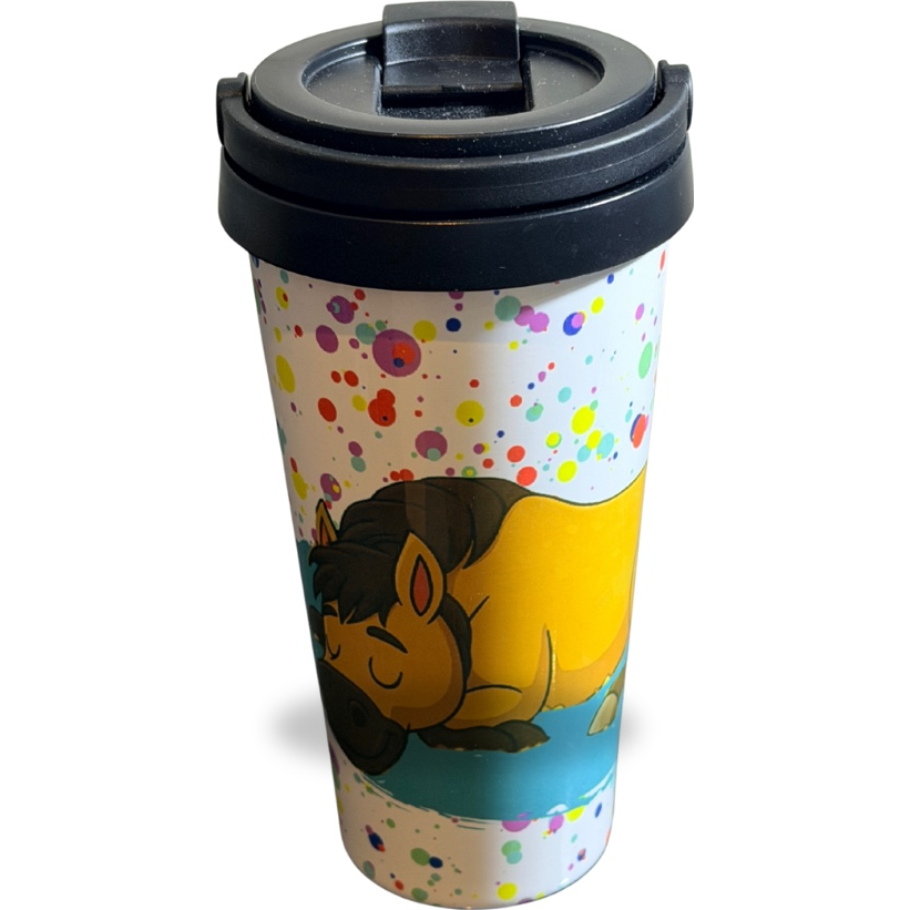 Sample Sleepy Pony Buck Latte Travel Mug