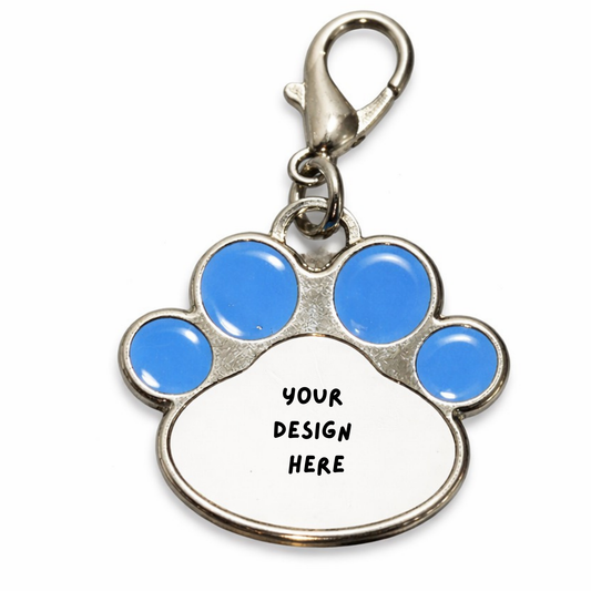 Personalised Metal Pet Tag Paw