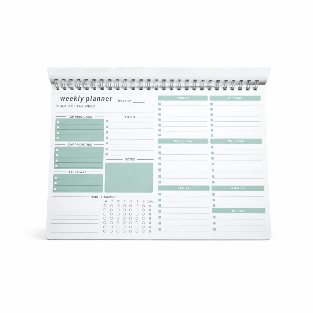 Personalised Weekly Planner