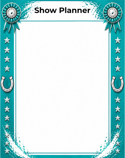 Personalised Show Planner Whiteboard