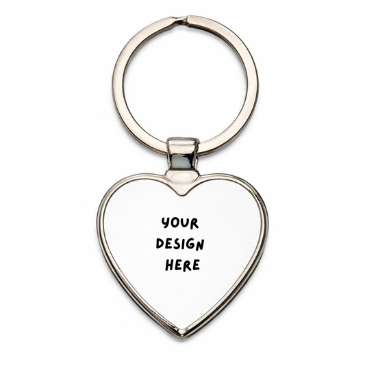 Personalised Metal Keyring Heart
