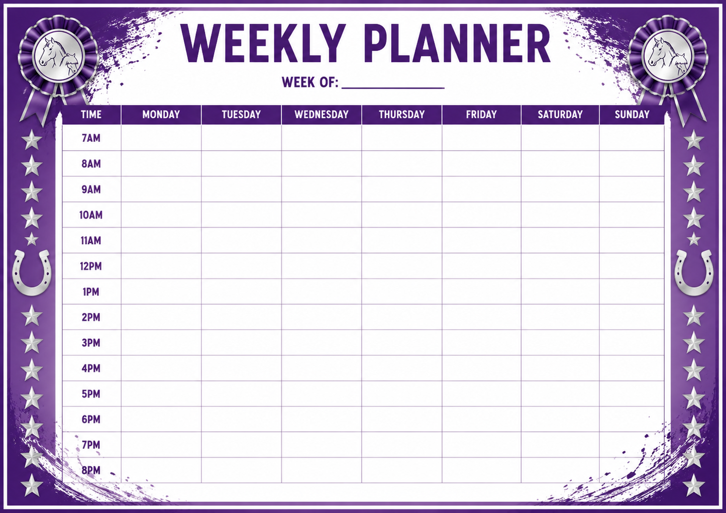 Weekly Planner Whiteboard