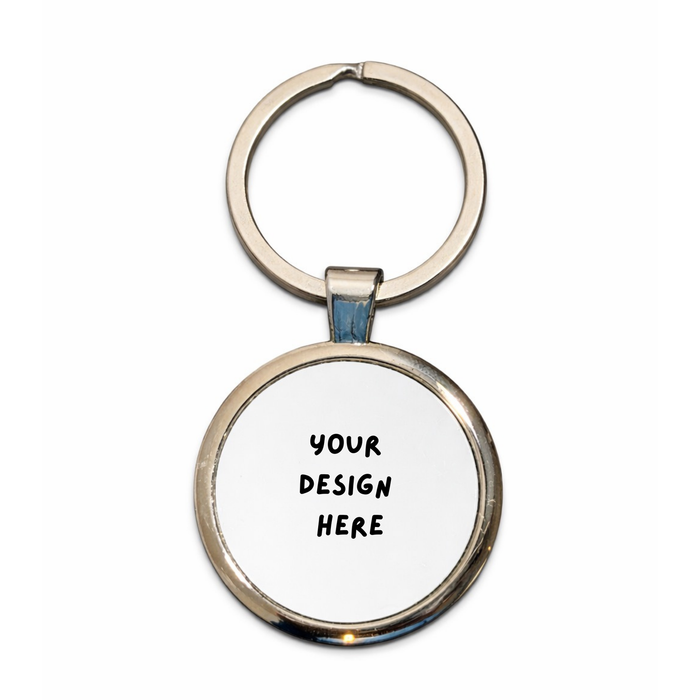 Personalised Metal Keyring Round