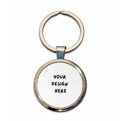 Personalised Metal Keyring Round