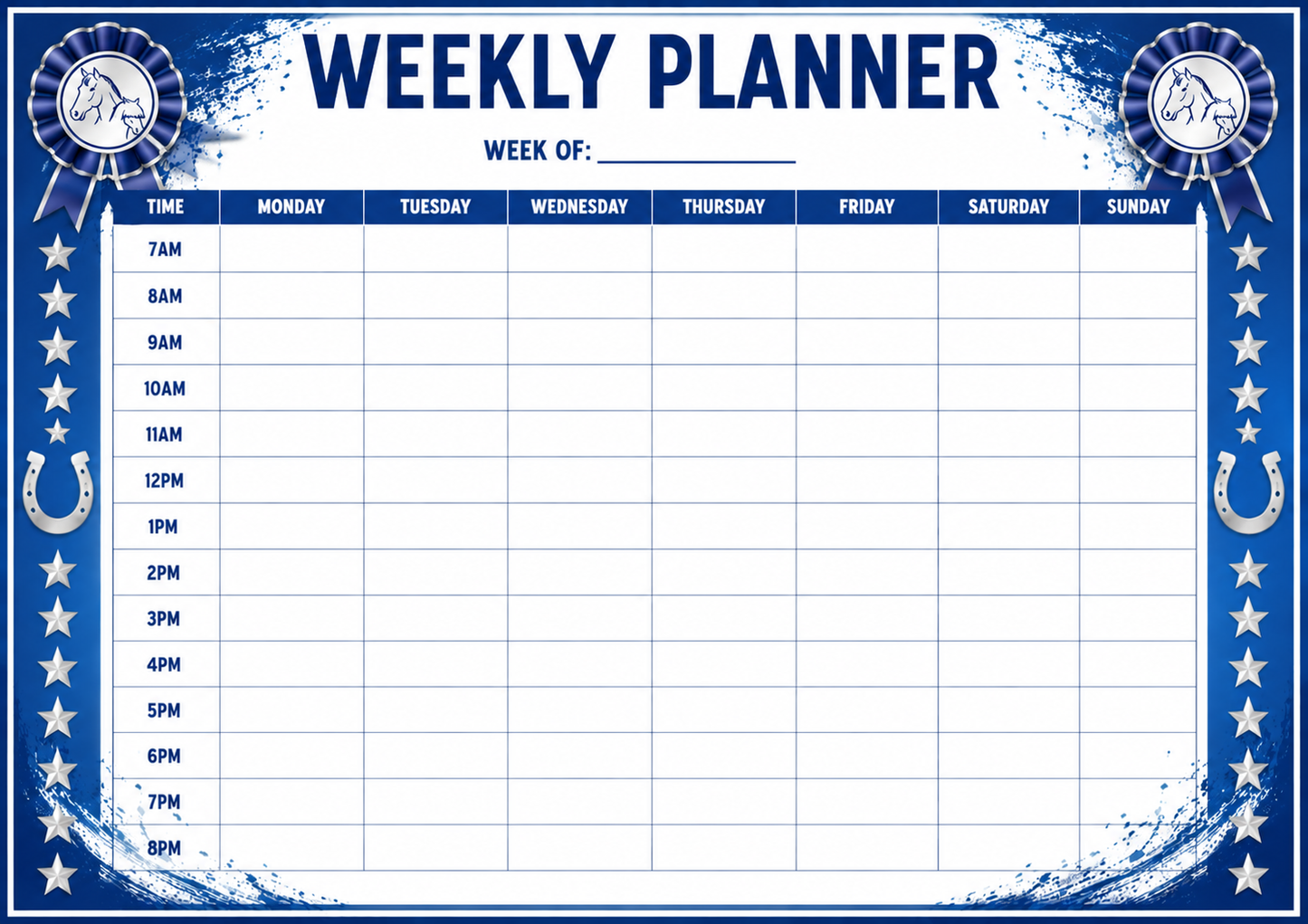Weekly Planner Whiteboard