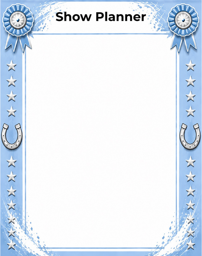 Personalised Show Planner Whiteboard
