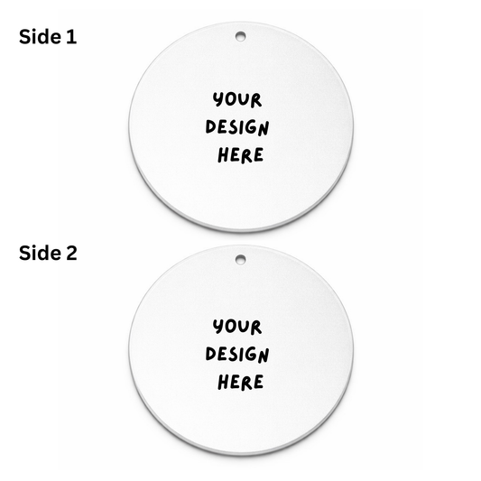 Personalised Keyring Polymer Round