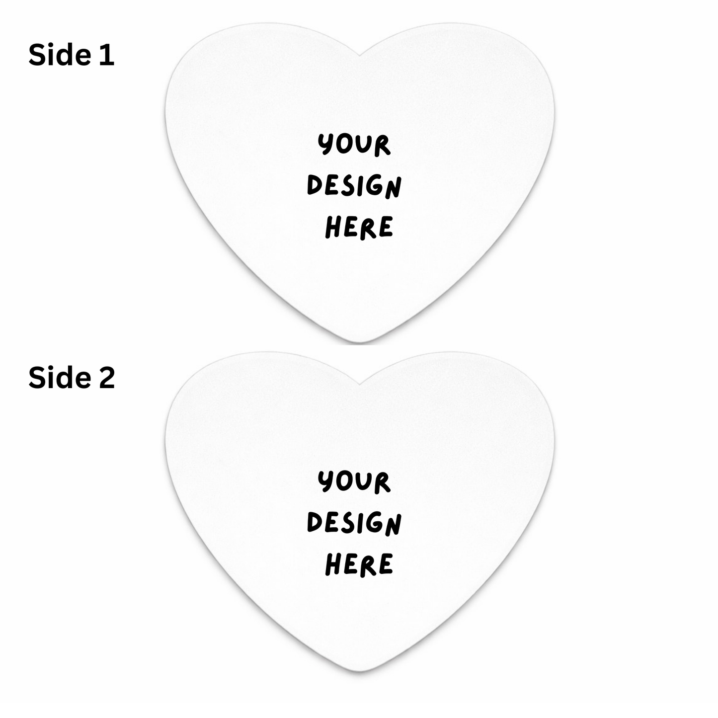Personalised Large Rug/Tack Tag Polymer Heart