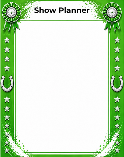 Personalised Show Planner Whiteboard