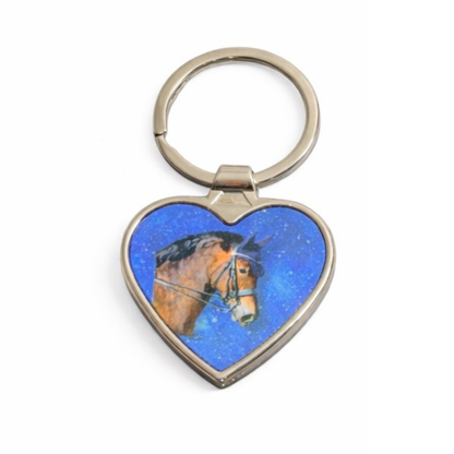 Personalised Metal Keyring Heart