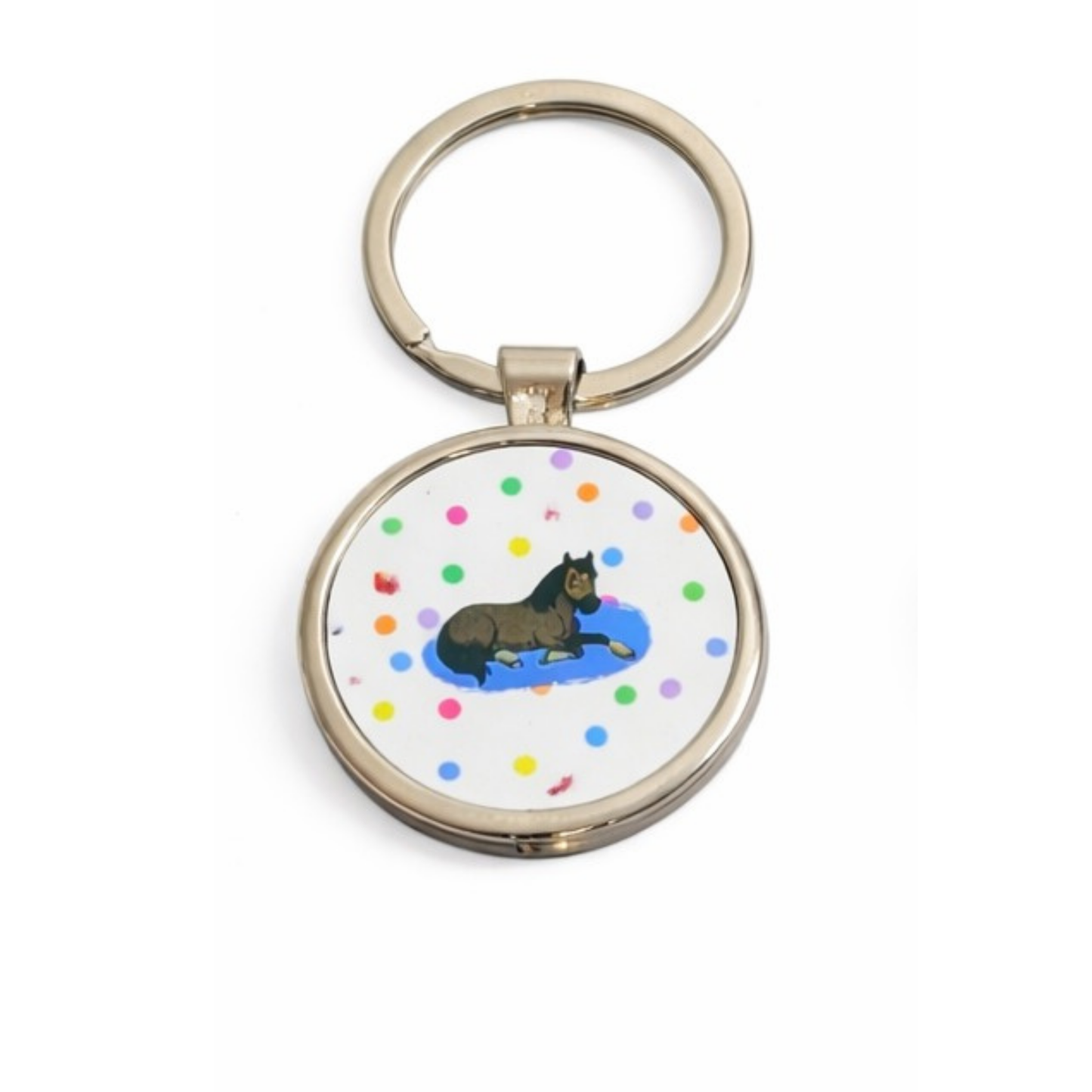 Personalised Metal Keyring Round