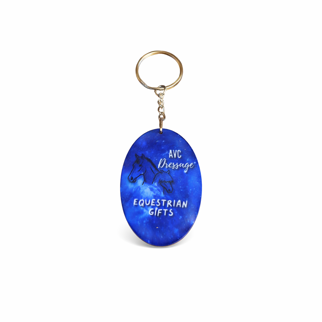 Personalised Polymer Keyring Vertical