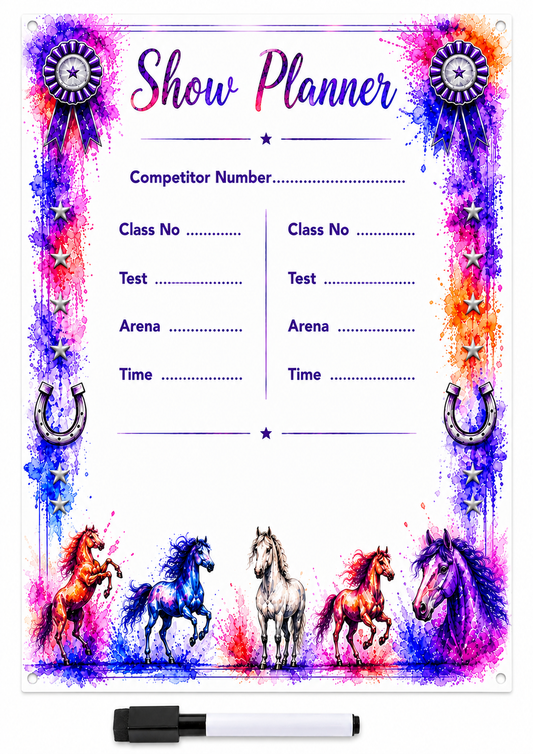 Show Planner White Board