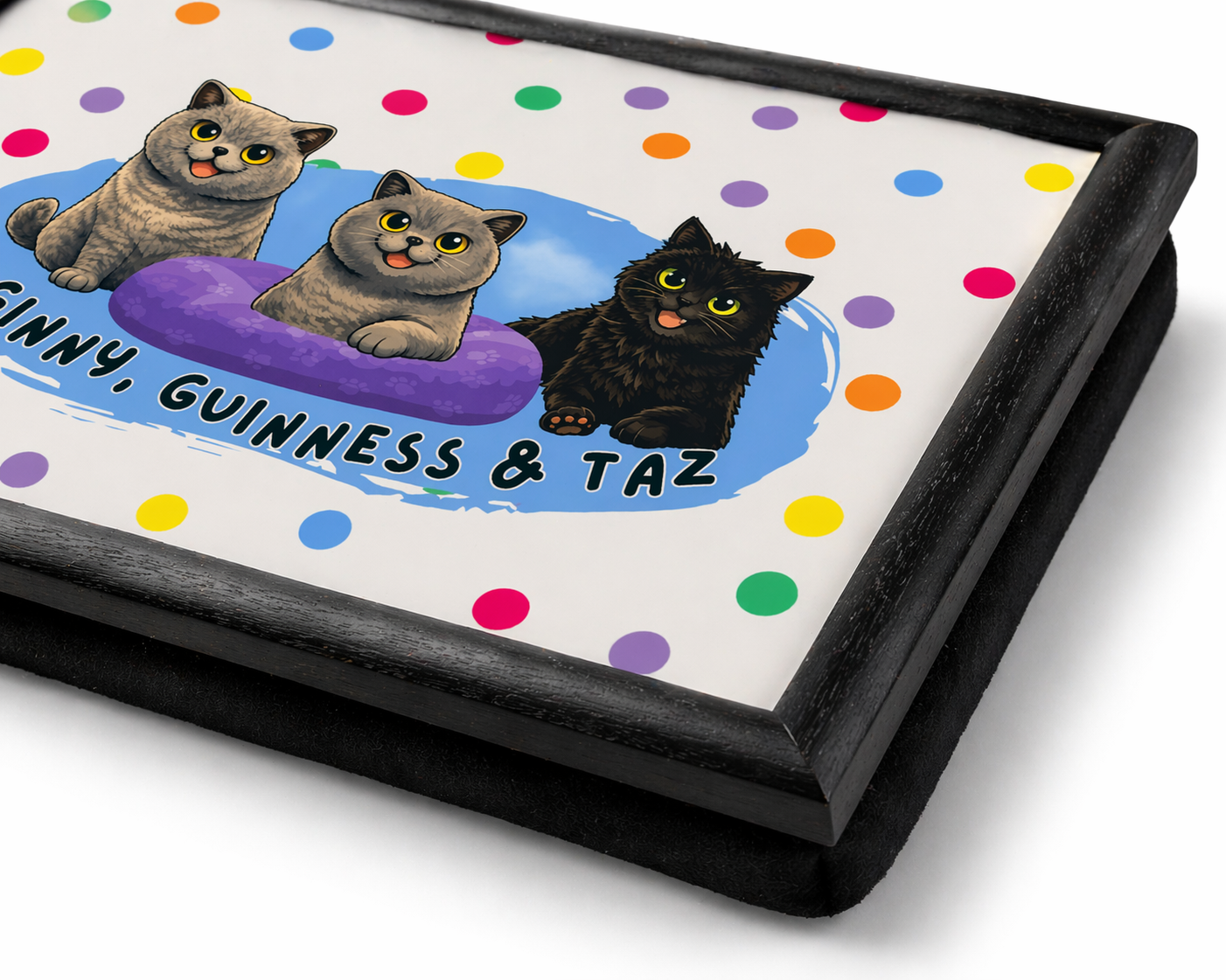 Personalised Lap Tray with Cushion