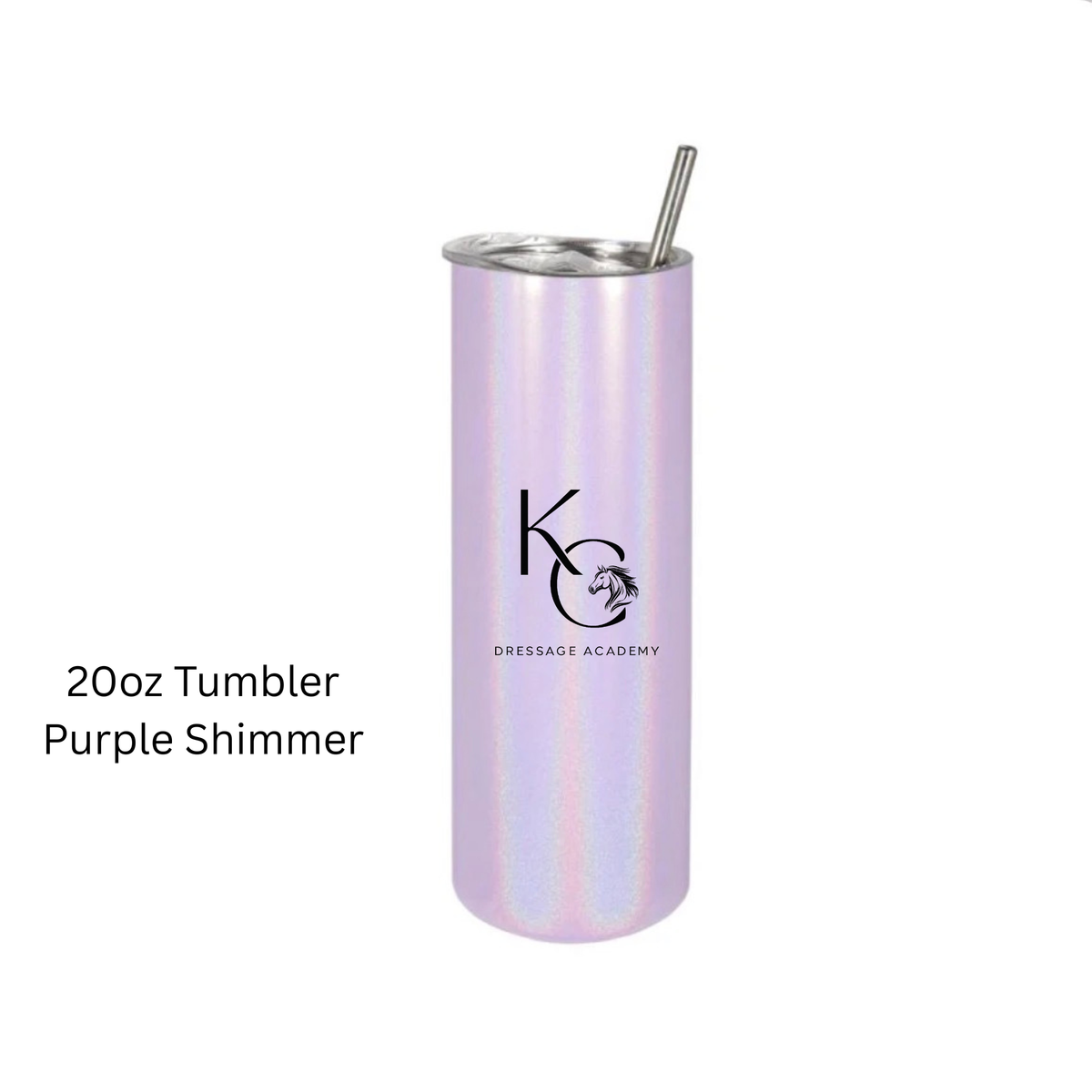 KC Dressage Academy 20oz Skinny Tumbler