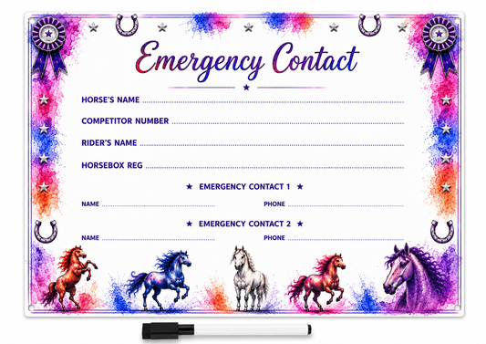 Emergency Contact Whiteboard