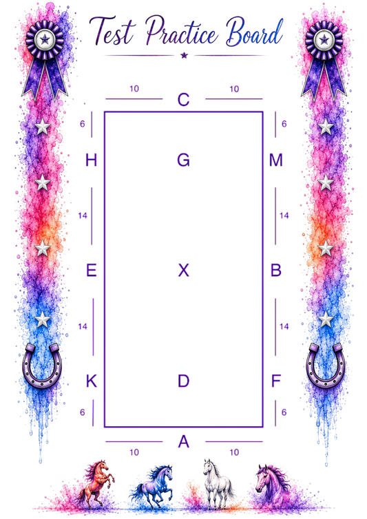 Dressage Test Practice Board 20m x 40m