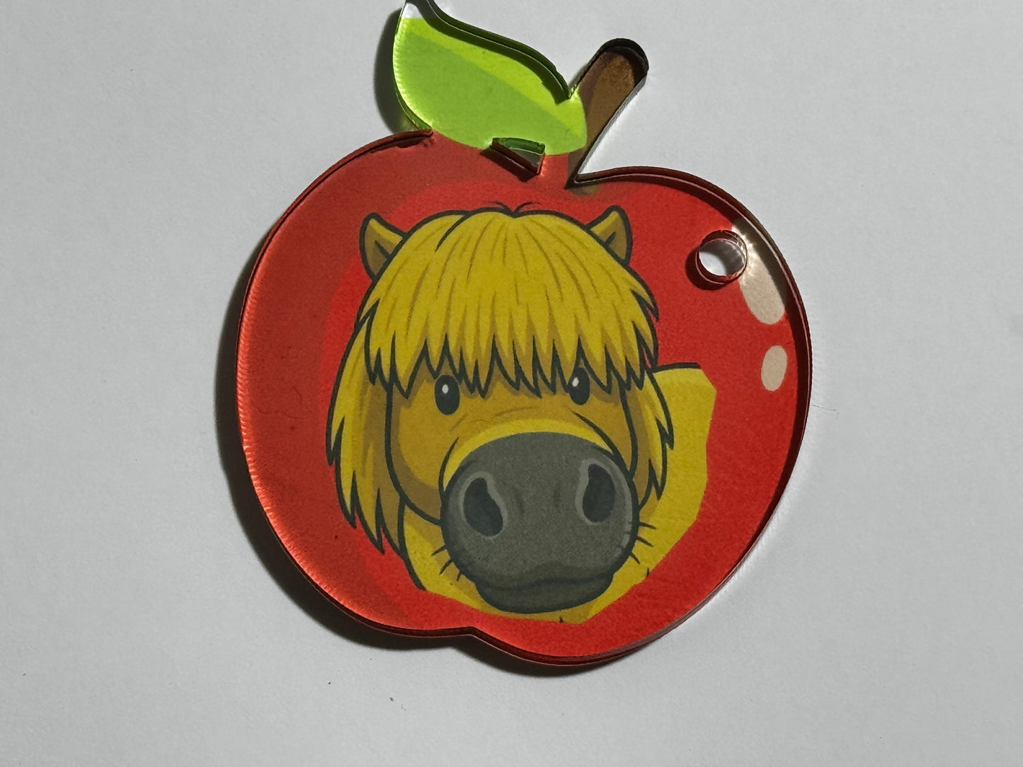 SECONDS - AVC Cheeky Top Cat Apple Key Ring