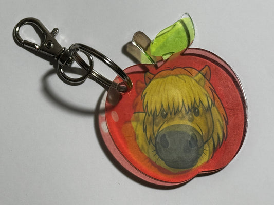 SECONDS - AVC Cheeky Top Cat Apple Key Ring