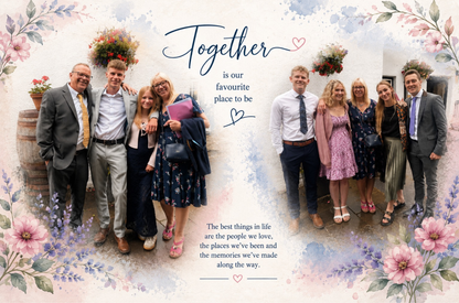 Custom Photo Montage with Themed Background | Photo Slate, Mug, Glass Panel or Laptray