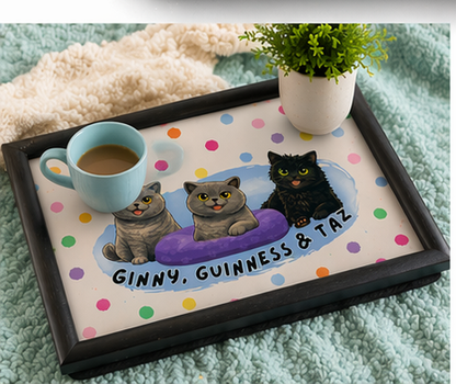 Personalised Lap Tray with Cushion