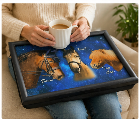 Personalised Lap Tray with Cushion